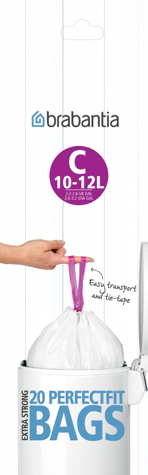 Brabantia roskapussit 12 l. C-koko - Saippua- ja tiskaustarvikkeet - 8710755245343 - 1