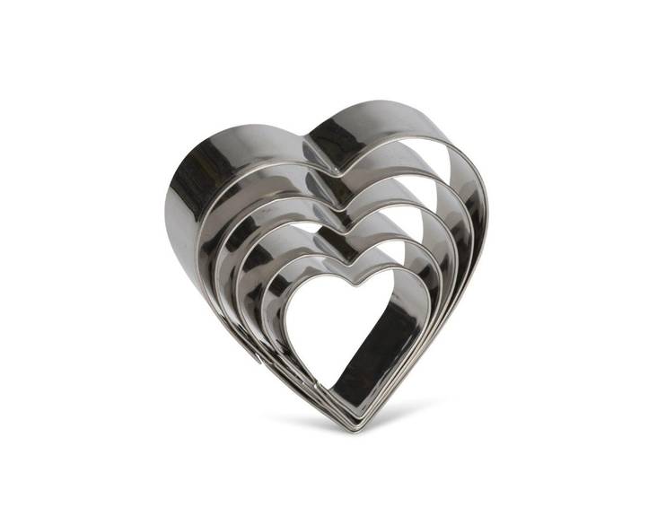 Muotti sydän, 5kpl - Leivontatarvikkeet - 16653 - 1