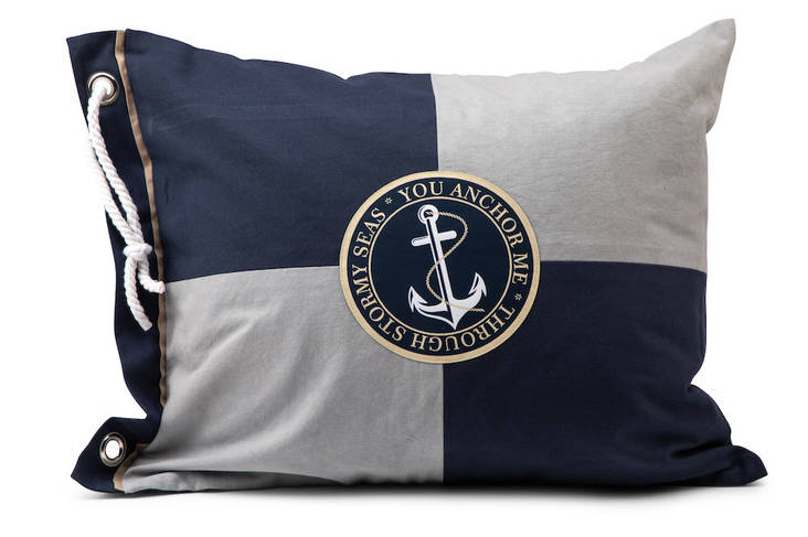 Merihenkinen tyynynliina 50 x 60cm - Merihenkinen sisustus - 410996 - 1