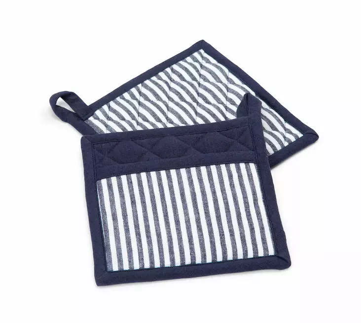 Patalappu 2 kpl raidallinen - Patalaput ja pannunaluset - 411268 - 1