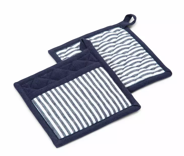 Patalappu 2 kpl raidallinen - Patalaput ja pannunaluset - 411268 - 7