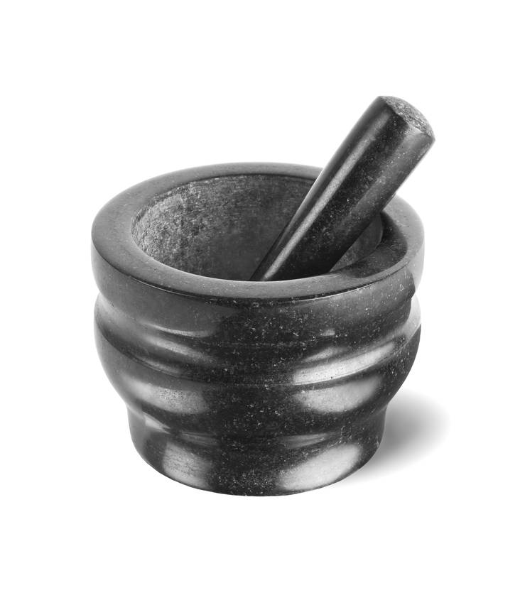 Mortteli, musta graniitti 14cm - Maustemyllyt ja morttelit - H100279 - 1