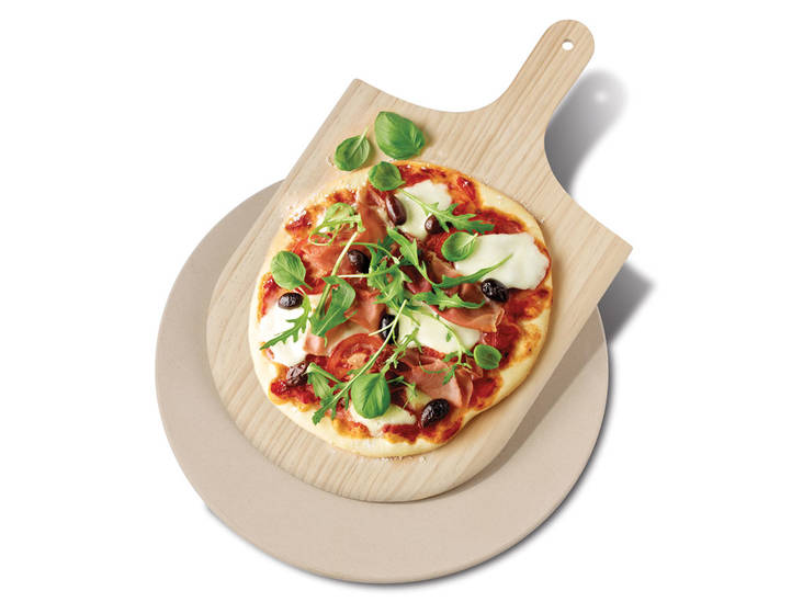Pizzakivi Ø 37,5cm ja pizzalapio - Grillaustarvikkeet - F241089 - 1