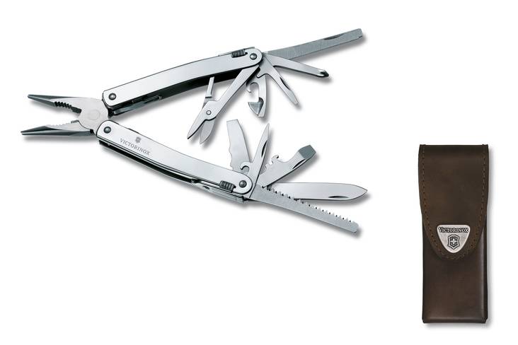 Swiss Tool Spirit nahkakotelossa - Victorinox- taskuveitset - 3_0224_L - 1