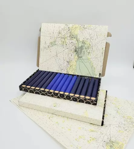 Desico merikartta kynttiläsetti 15kpl - Kynttilänjalat ja tuikkukupit - ras15_kart_sin - 1