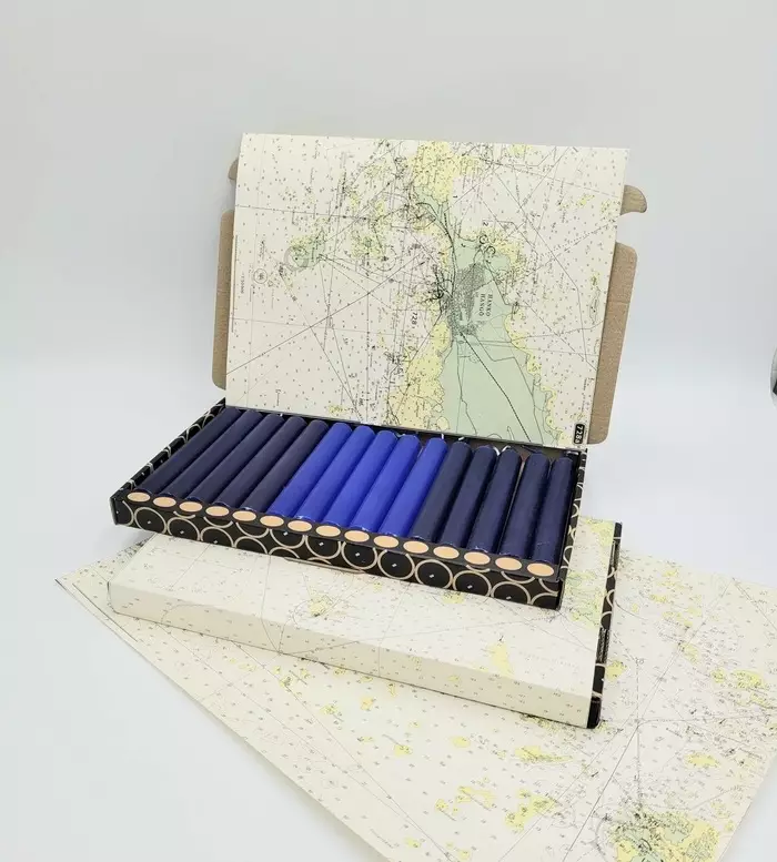 Desico merikartta kynttiläsetti 15kpl - Kynttilänjalat ja tuikkukupit - ras15_kart_sin - 1